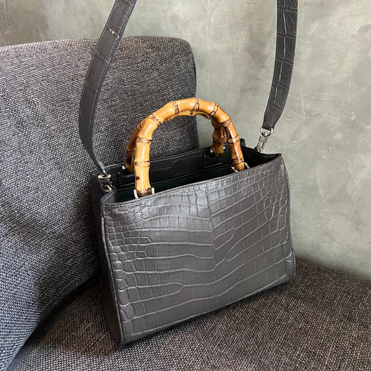 BAMBOO BUTTERFLY M Top Handle Bag