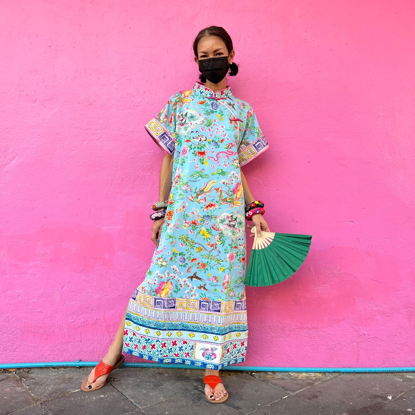 LOTUS POND Midi Cheongsam