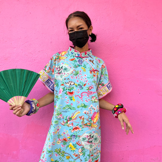 LOTUS POND Midi Cheongsam