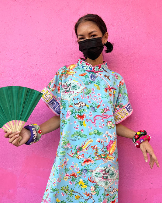 LOTUS POND Midi Cheongsam
