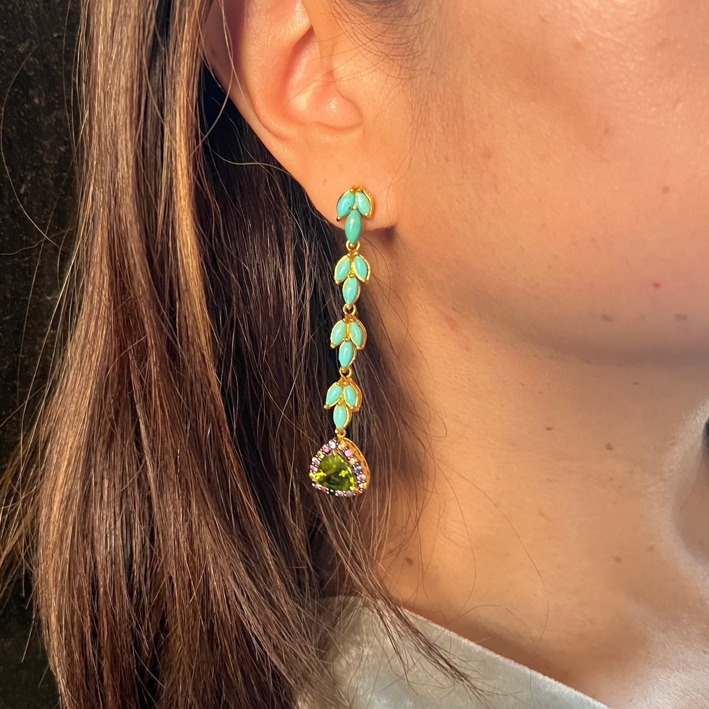 AZZURRO Peridot Earrings