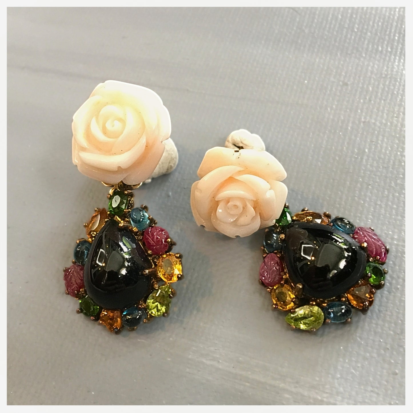 NETTARE Onyx & Multi-stones Earrings