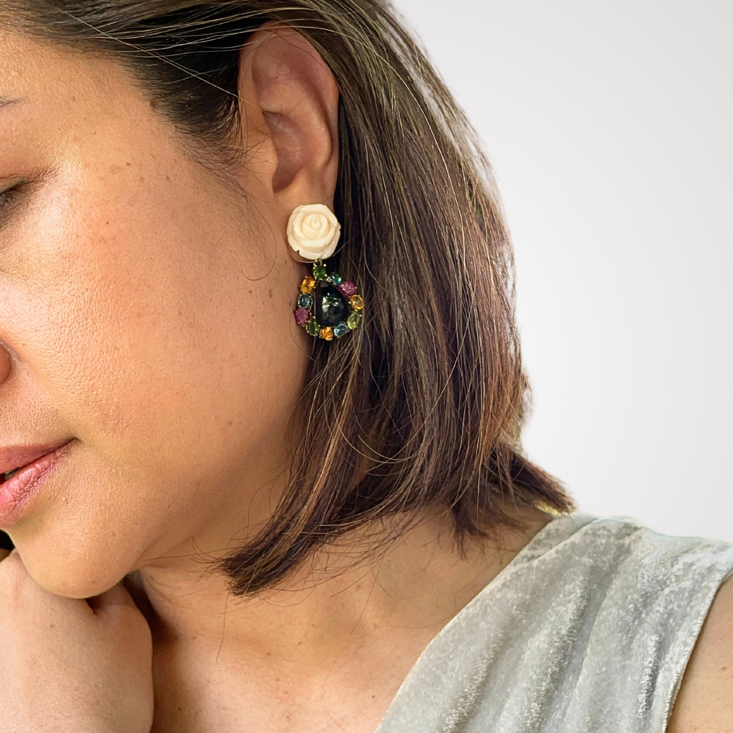 NETTARE Onyx & Multi-stones Earrings