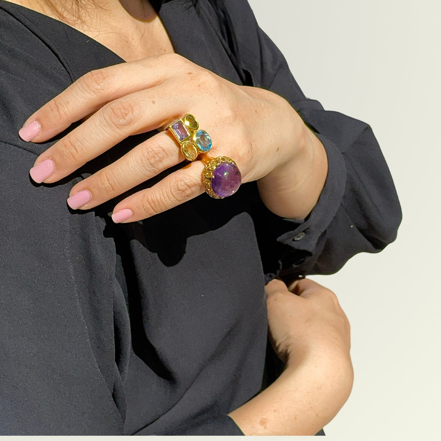 QUATTRO Multi-stones Ring