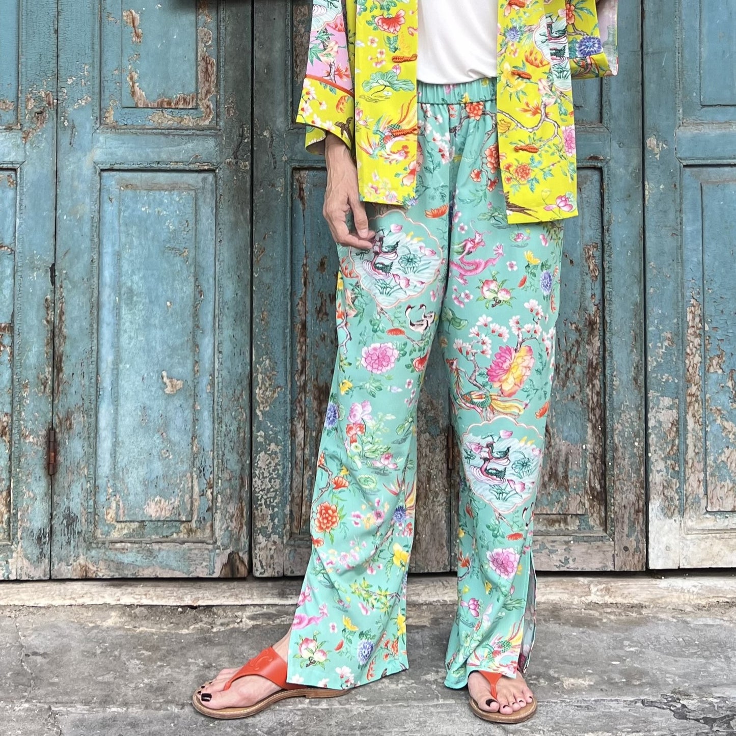 LOTUS POND Pants: Yellow