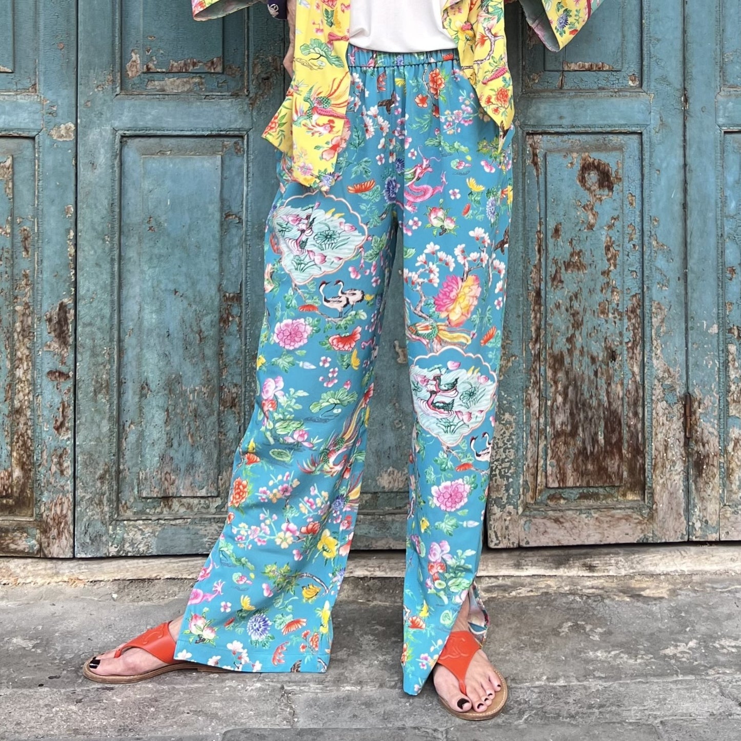 LOTUS POND Pants: Pink