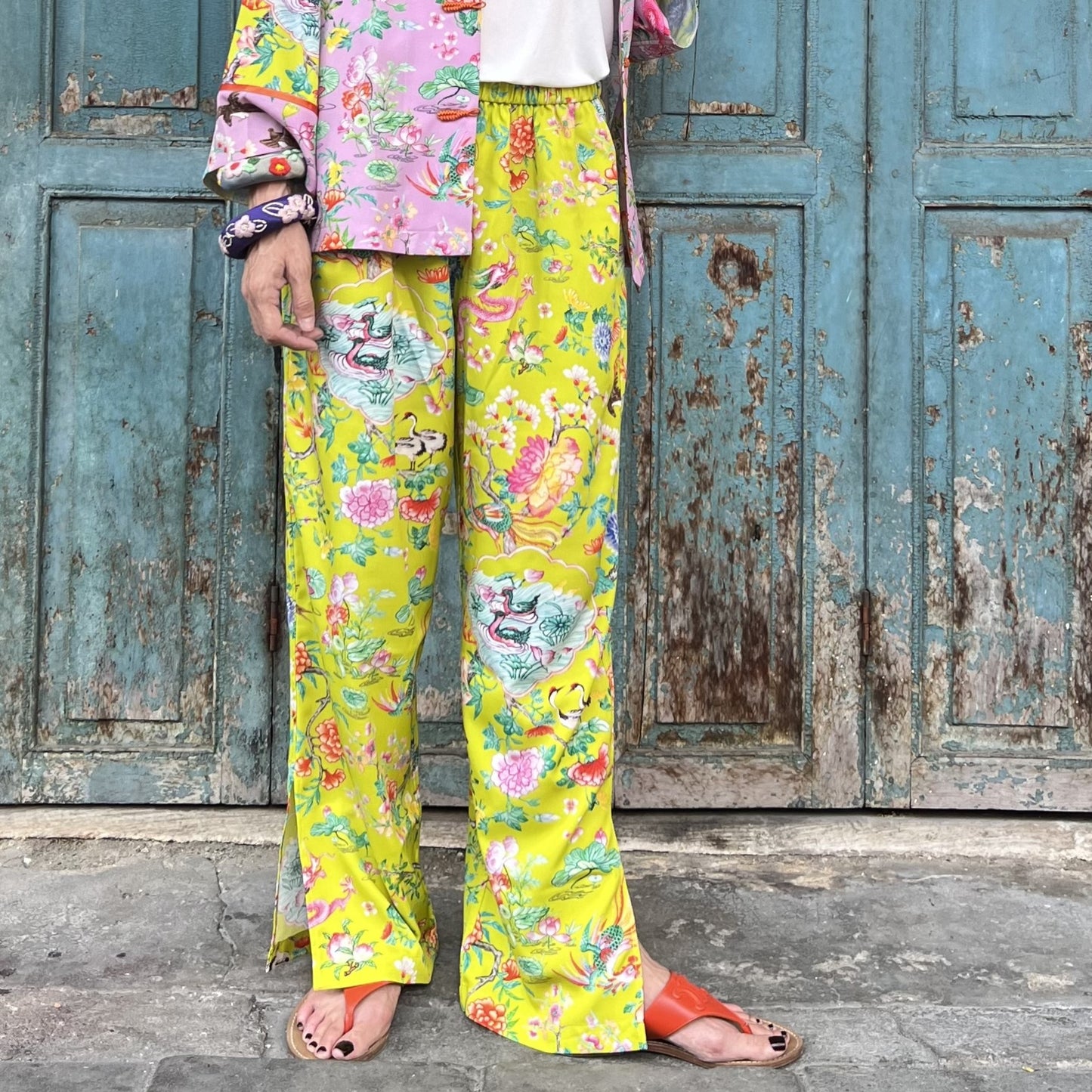 LOTUS POND Pants: Yellow