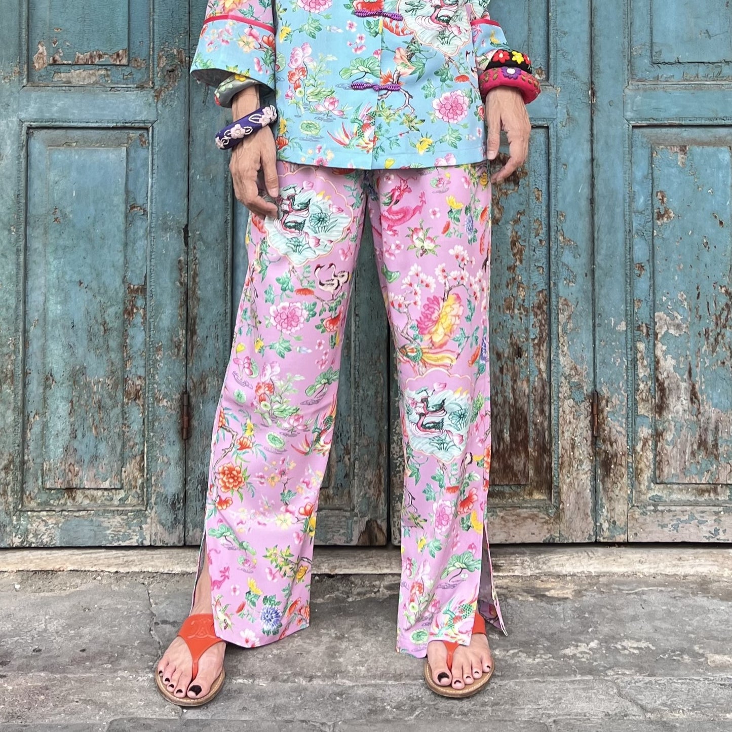 LOTUS POND Pants: Blue