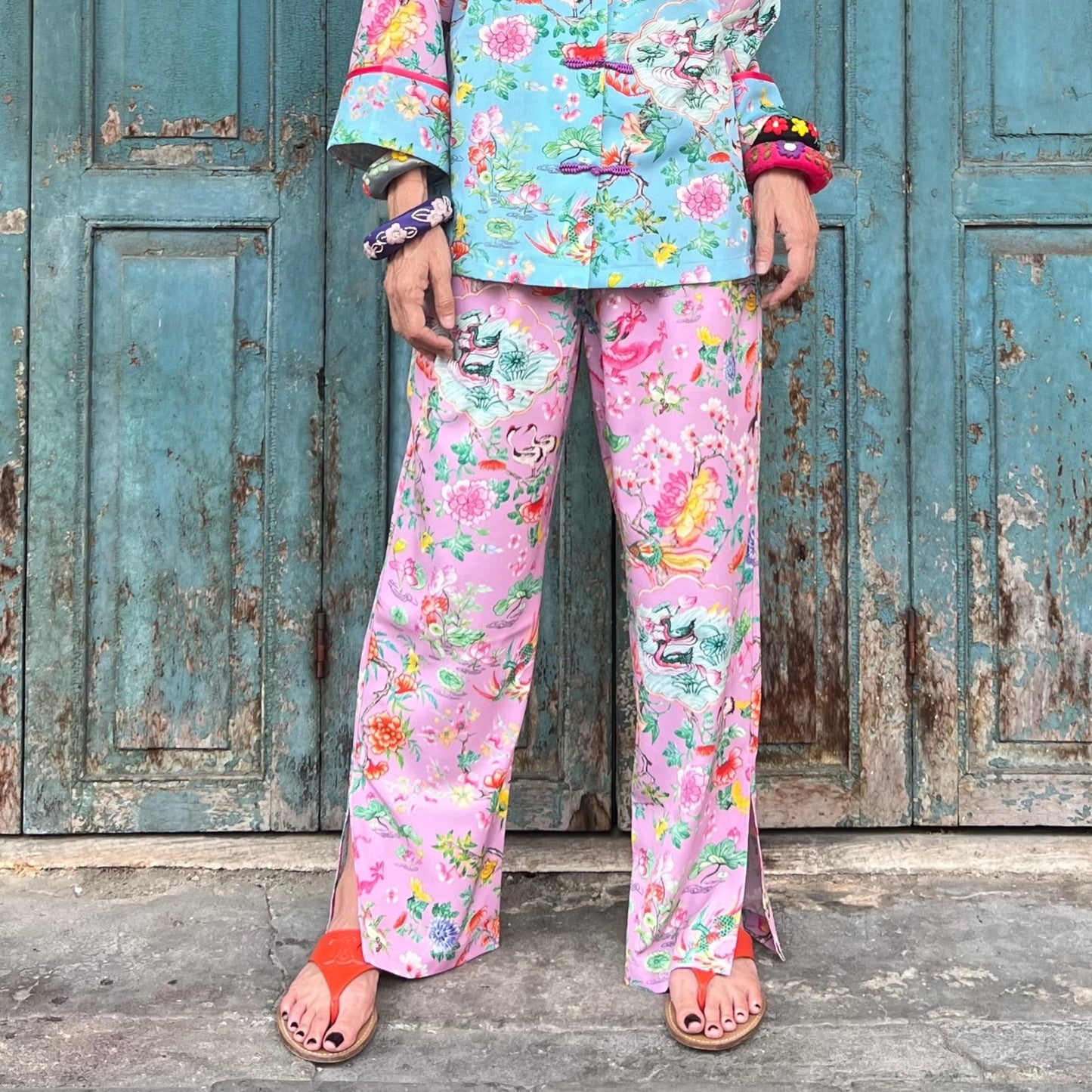 LOTUS POND Pants: Pink