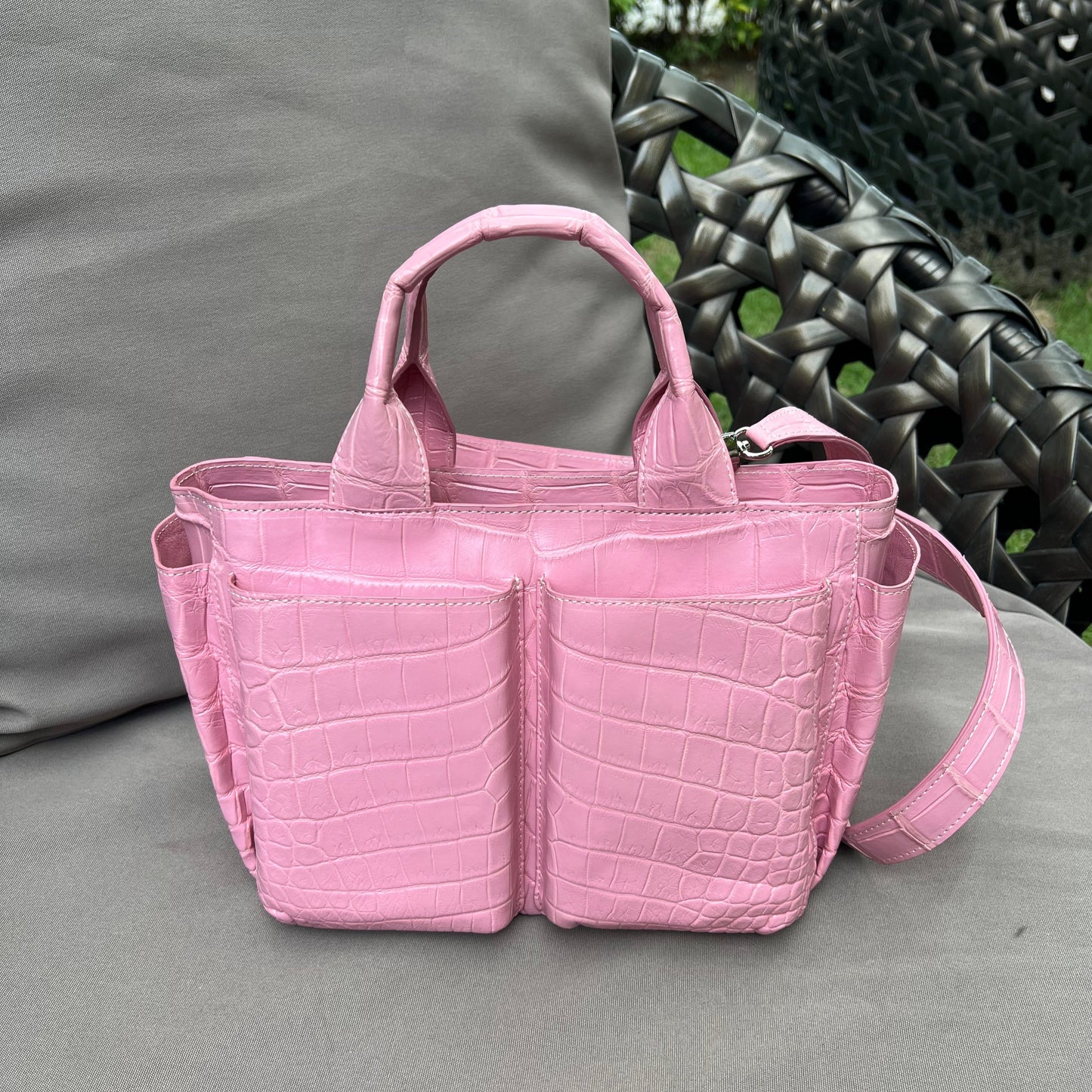 CARRY ALL Top Handle Bag: Candy Pink