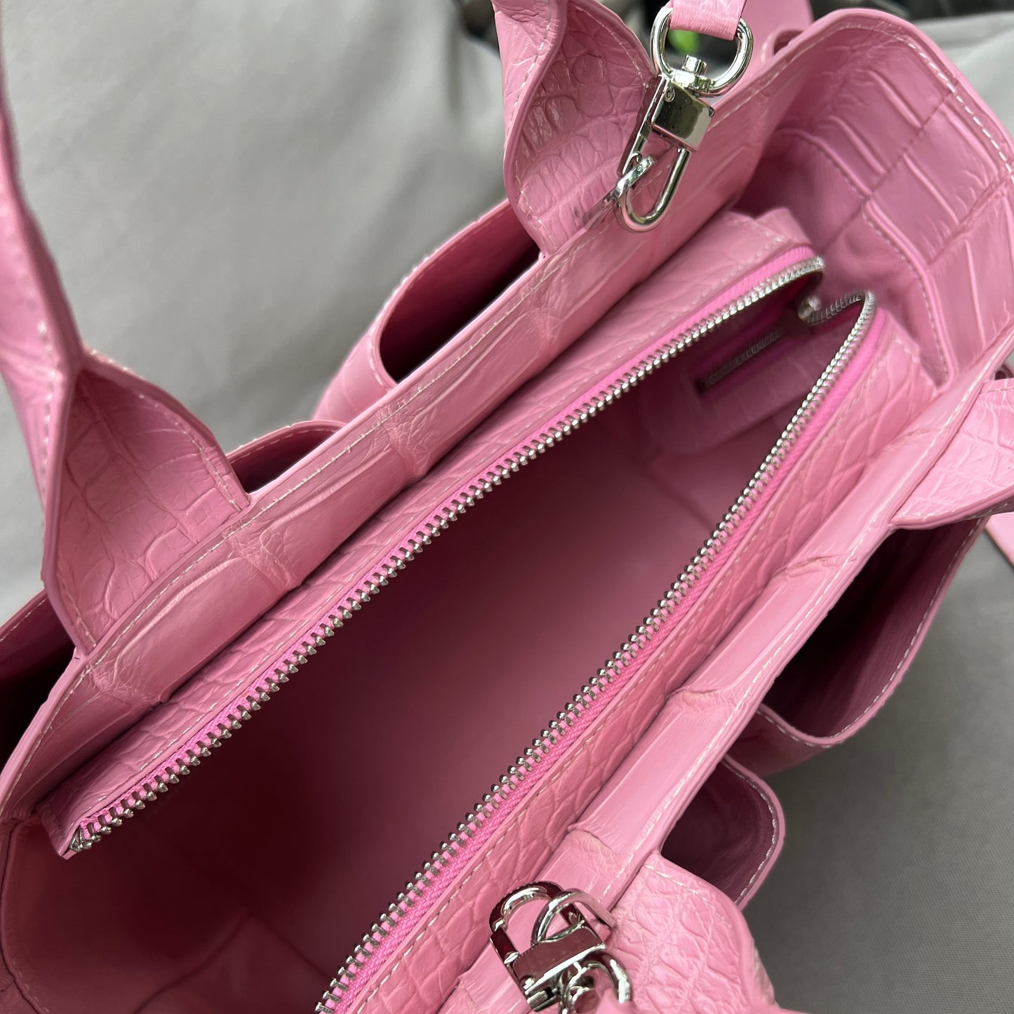 CARRY ALL Top Handle Bag: Candy Pink