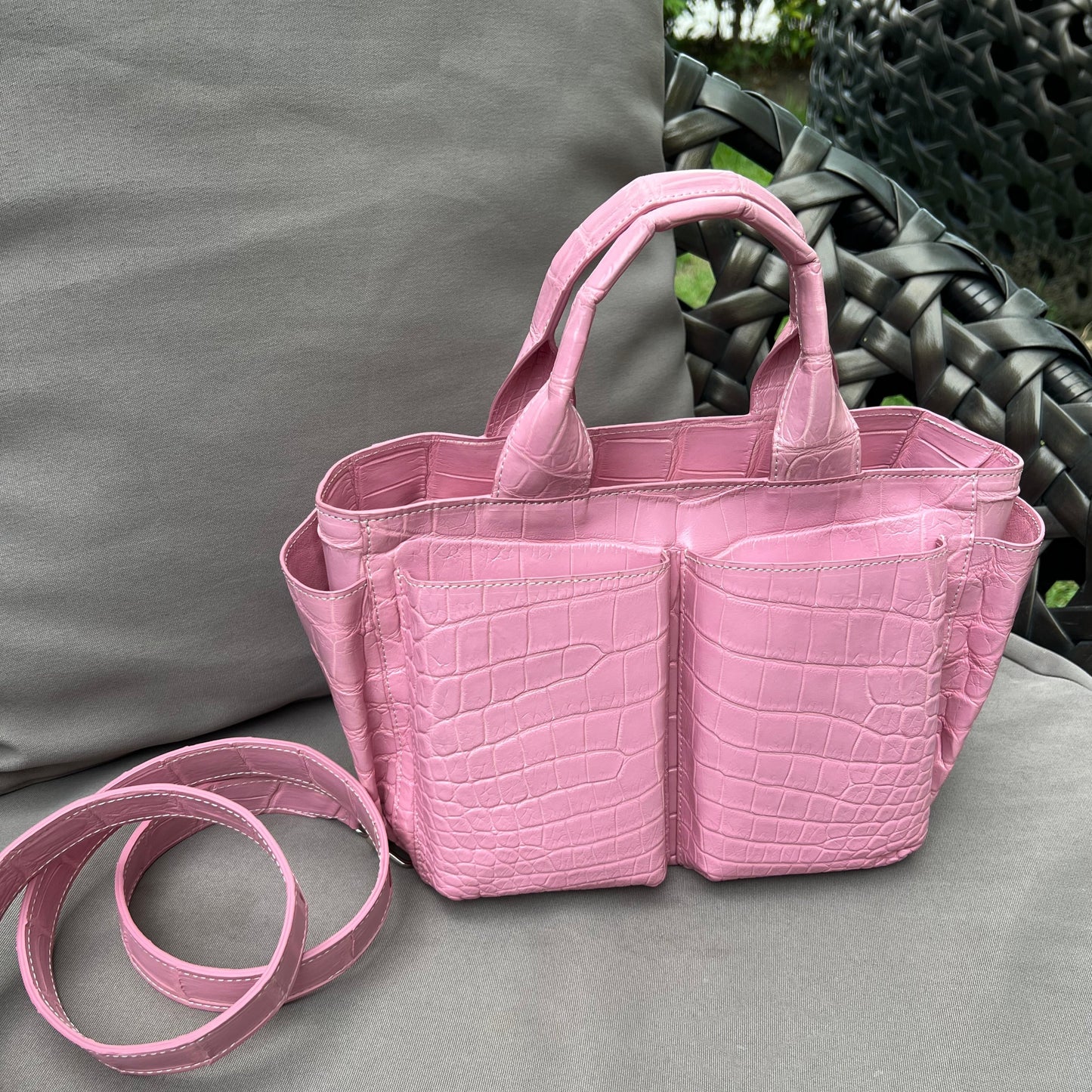 CARRY ALL Top Handle Bag: Candy Pink