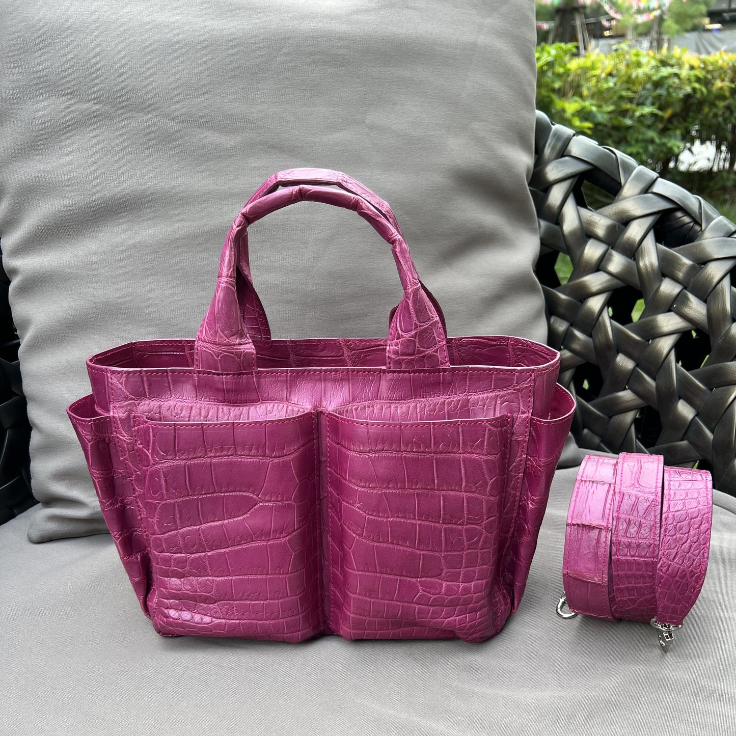 CARRY ALL Top Handle Bag: Candy Pink