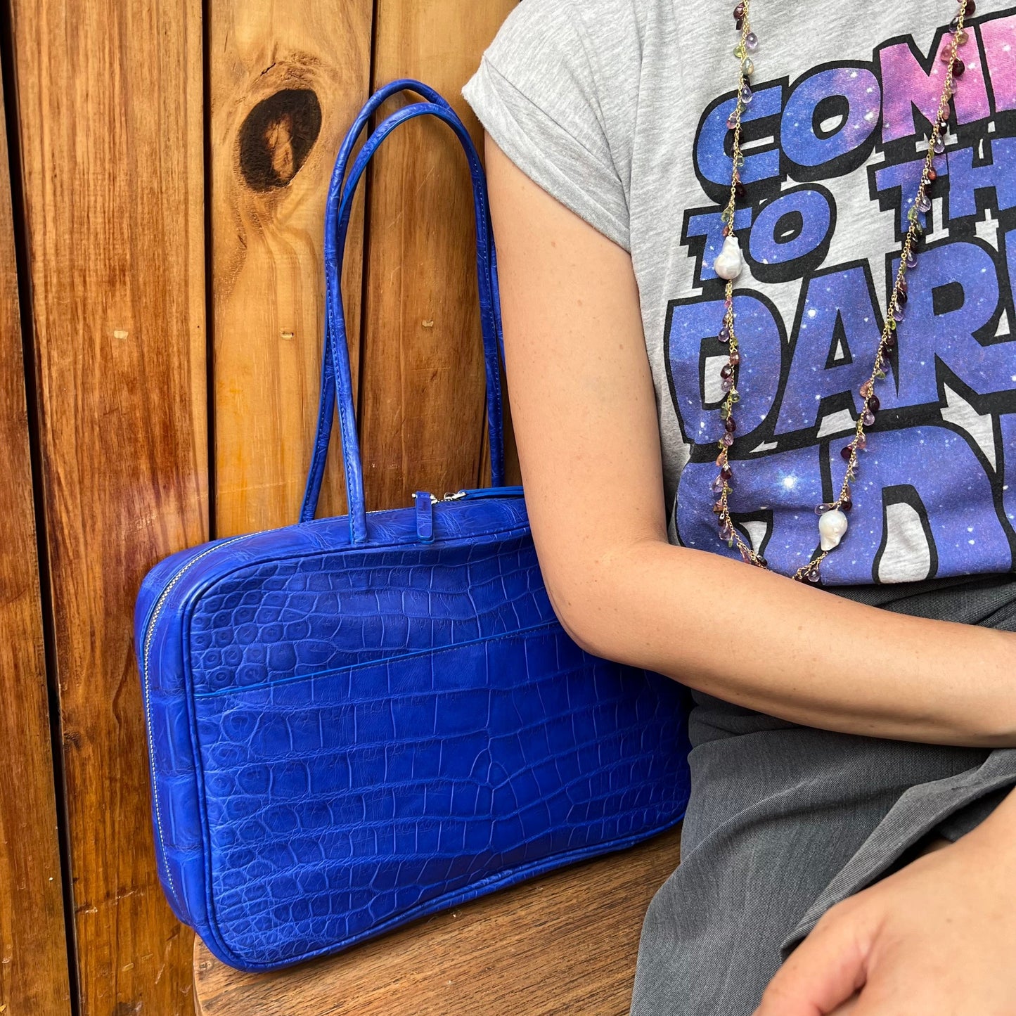 FOCACCIA Tote Bag: Electric Blue