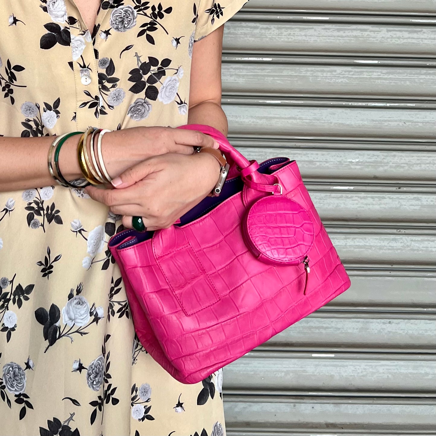 FLEXII 25 Top Handle Bag: Fuchsia