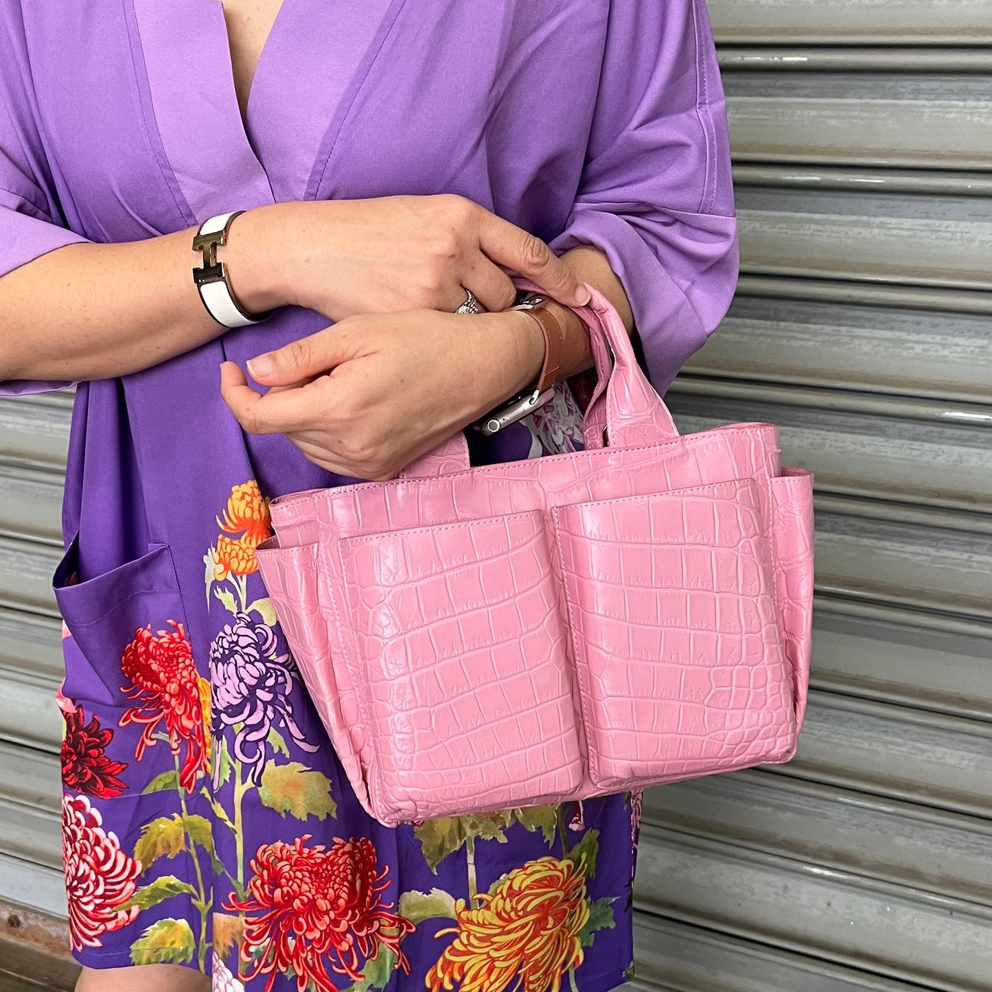 CARRY ALL Top Handle Bag: Candy Pink