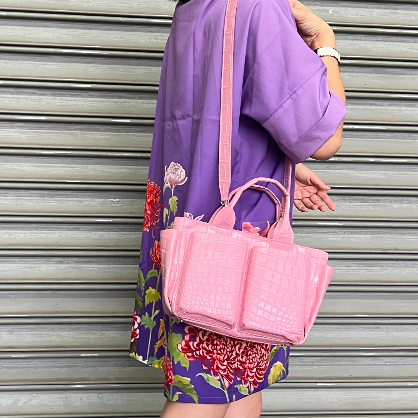 CARRY ALL Top Handle Bag: Candy Pink