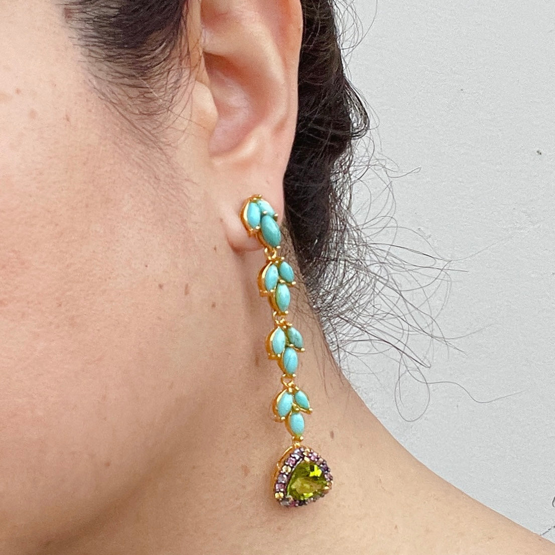 AZZURRO Peridot Earrings