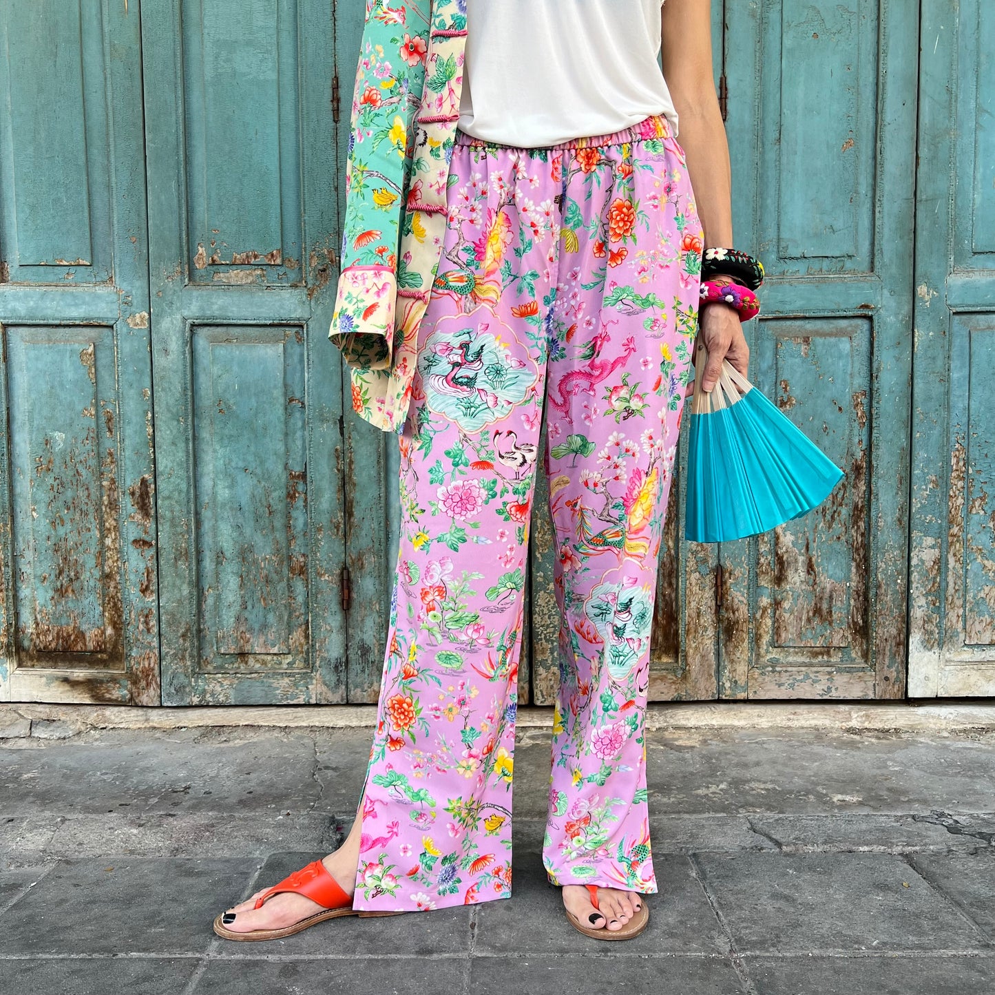 LOTUS POND Pants: Pink