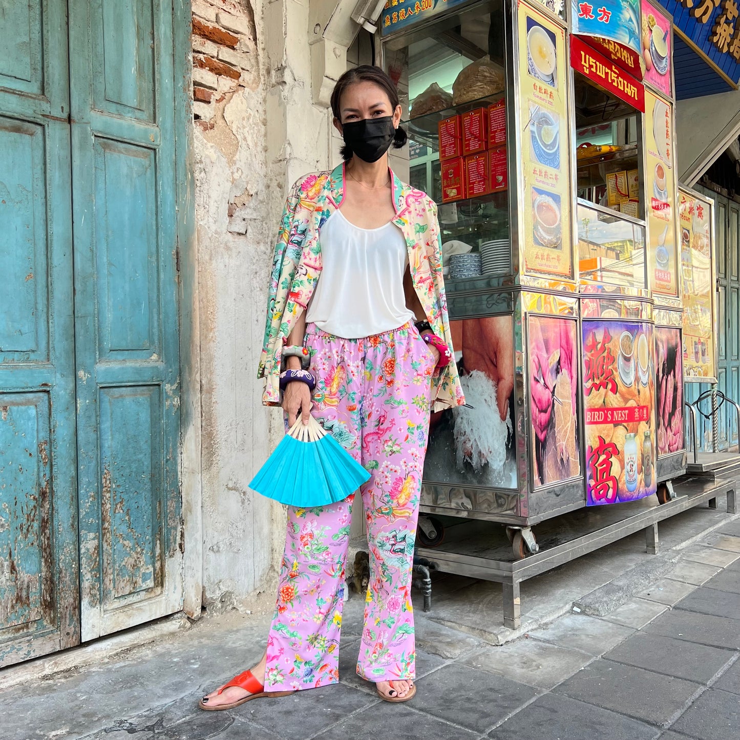 LOTUS POND Pants: Pink