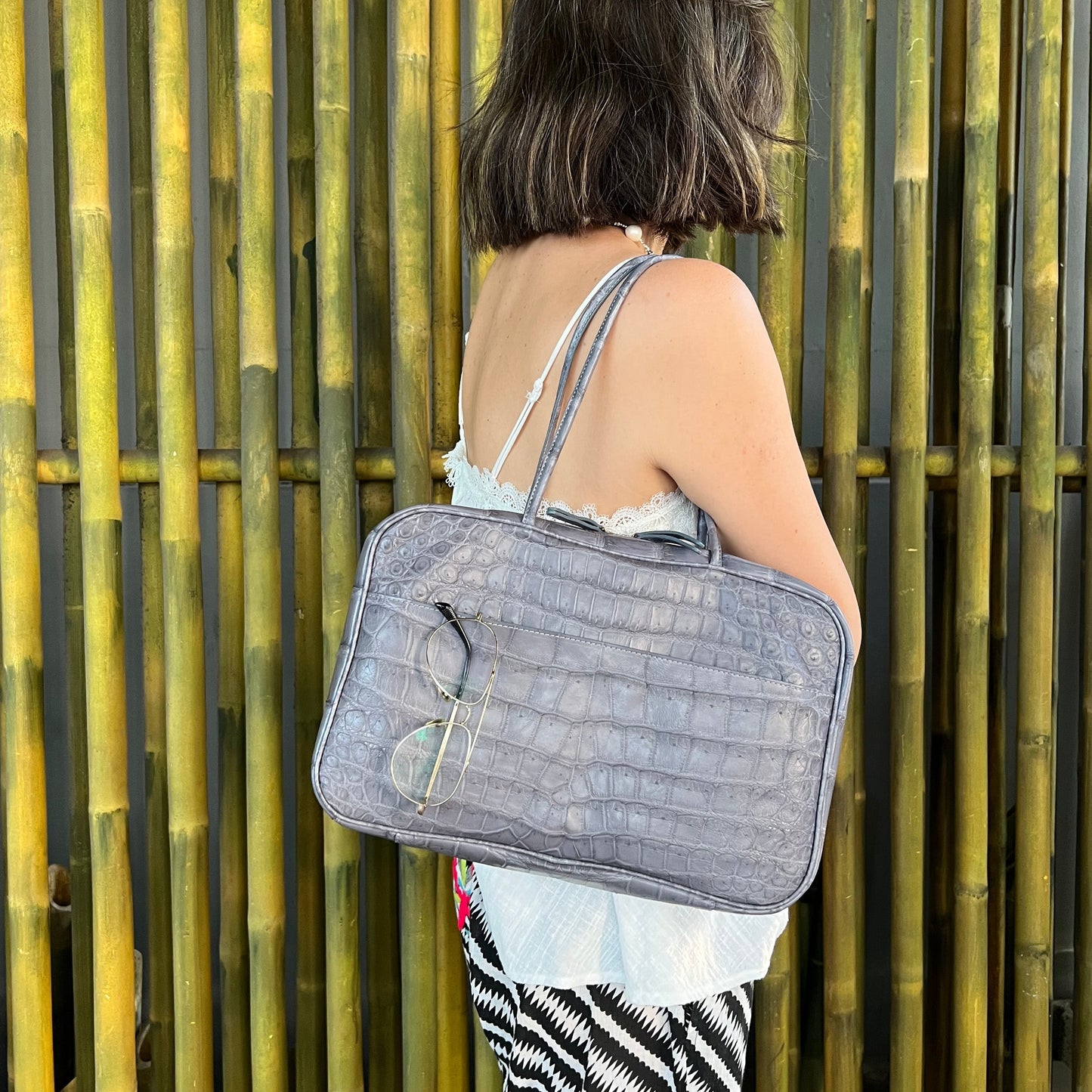 FOCACCIA Tote Bag: Gris