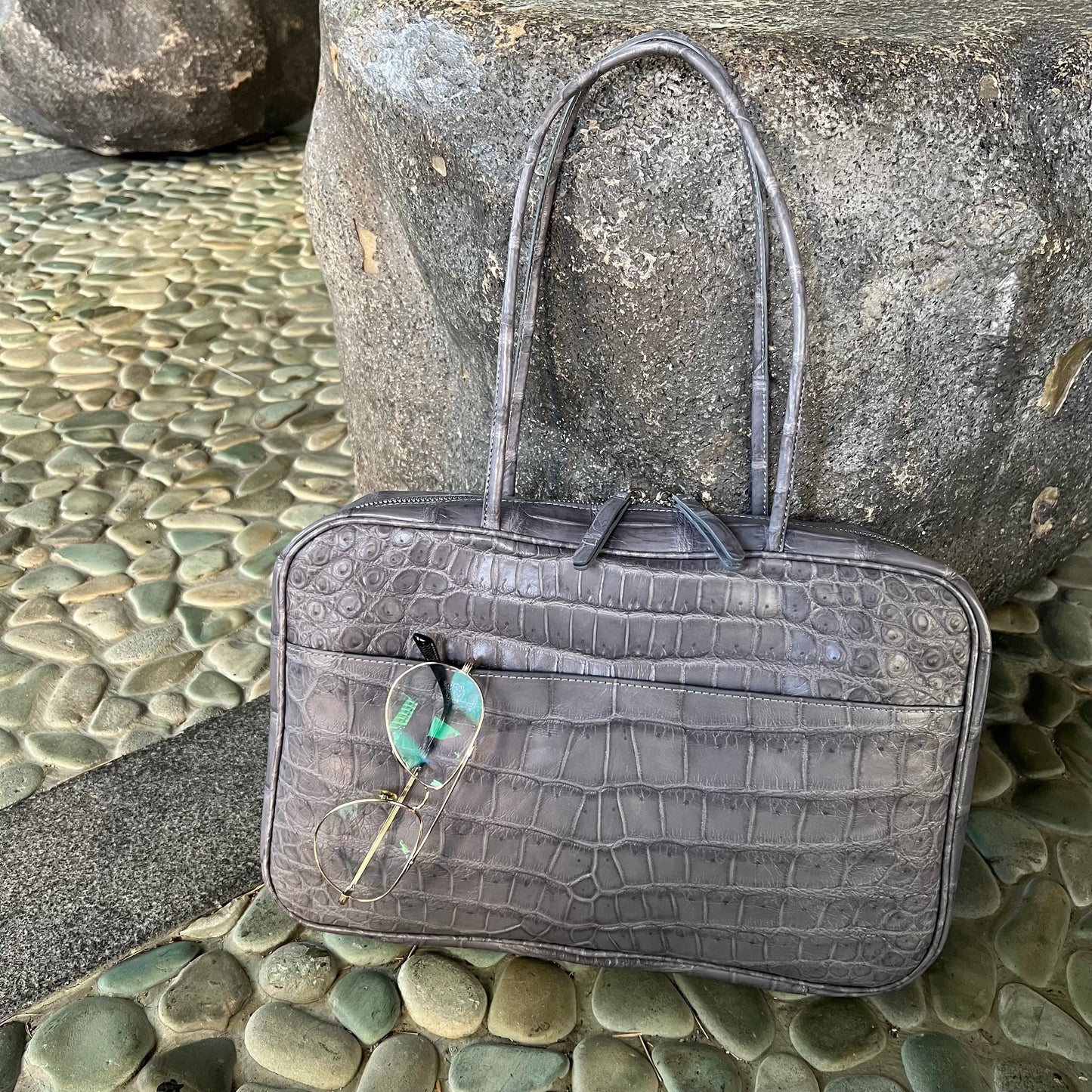 FOCACCIA Tote Bag: Gris