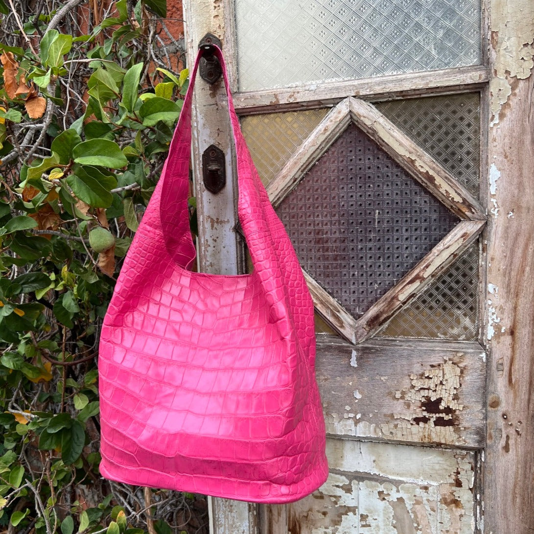 MONK S Hobo Bag: Fuchsia