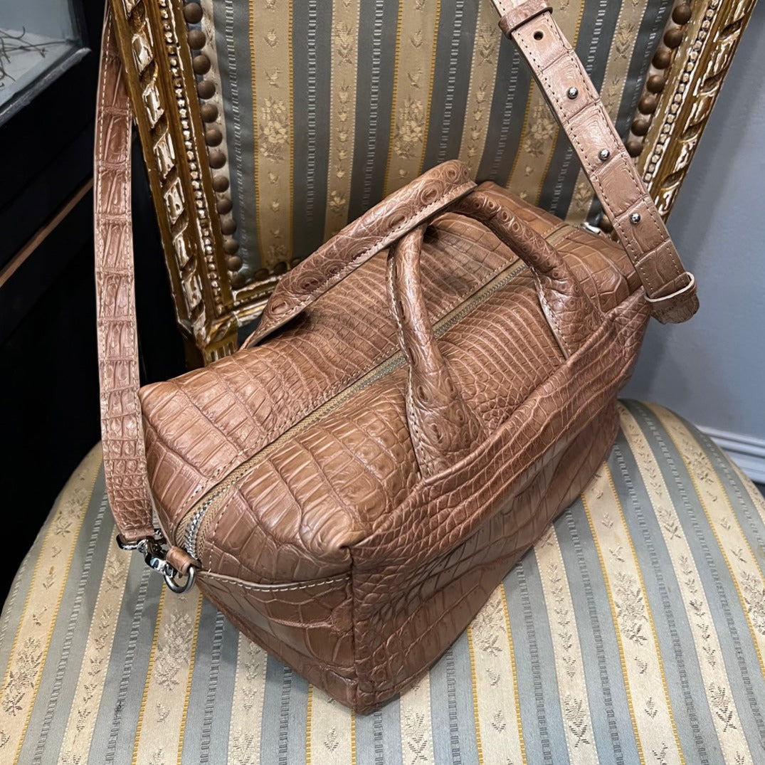 BREAD LOAF Top Handle Bag: Tuscan Tan